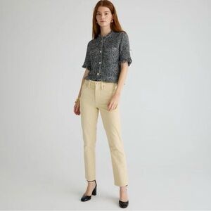 NEW J Crew Vintage Slim-Straight Corduroy Pants Pale Bone Size 33